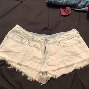 very light wash PacSun jean shorts